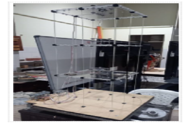 Imagen equipo Prototipo estructural pórtico espacial de tres niveles