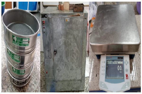 consta de realizar el análisis granulométrico por tamizado, de la llenante natural en pavimentos. En el que se tiene una muestra no menor a 100g en el que debe ser de masa constante, se debe pesar, y luego tamizar y lavar el material hasta que el agua salga clara, para posteriormente secar a una temperatura de 110°C hasta masa constante, luego de eso se toman los pesos retenidos en cada tamiz, obteniendo como resultado porcentajes de material retenido con respecto a la masa original.