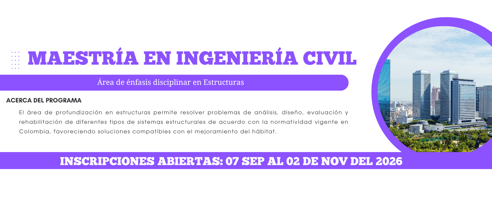 Área de énfasis disciplinar en Estructuras