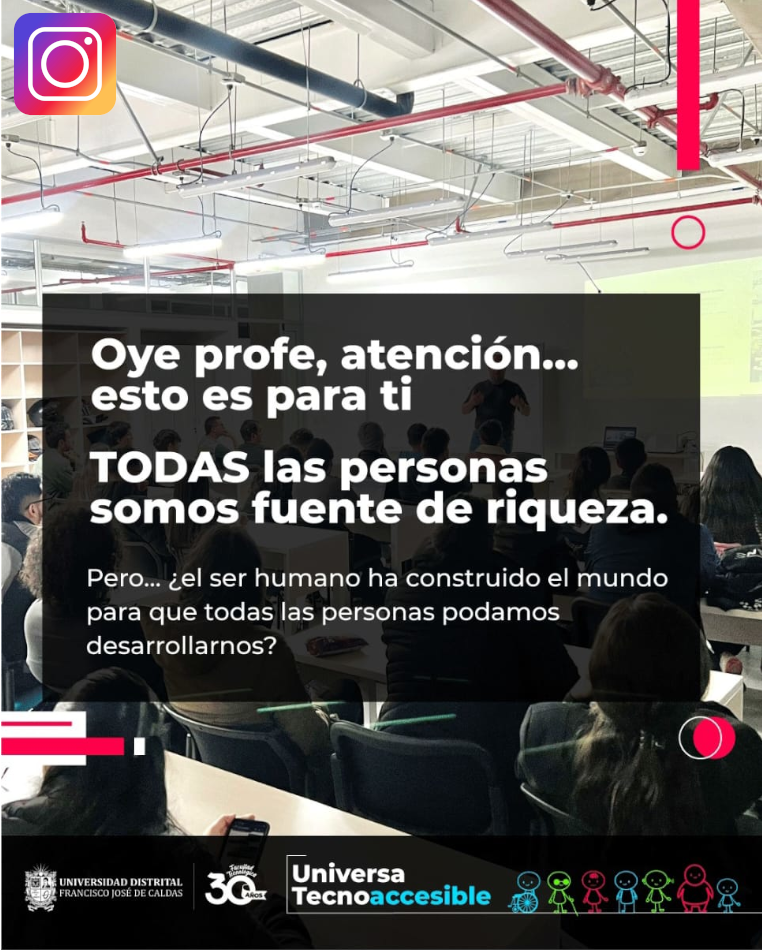 Imagen portada para redirigir a post en instagram "oye profe, atención...  esto es para ti, todas las personas somos fuente de riqueza"
