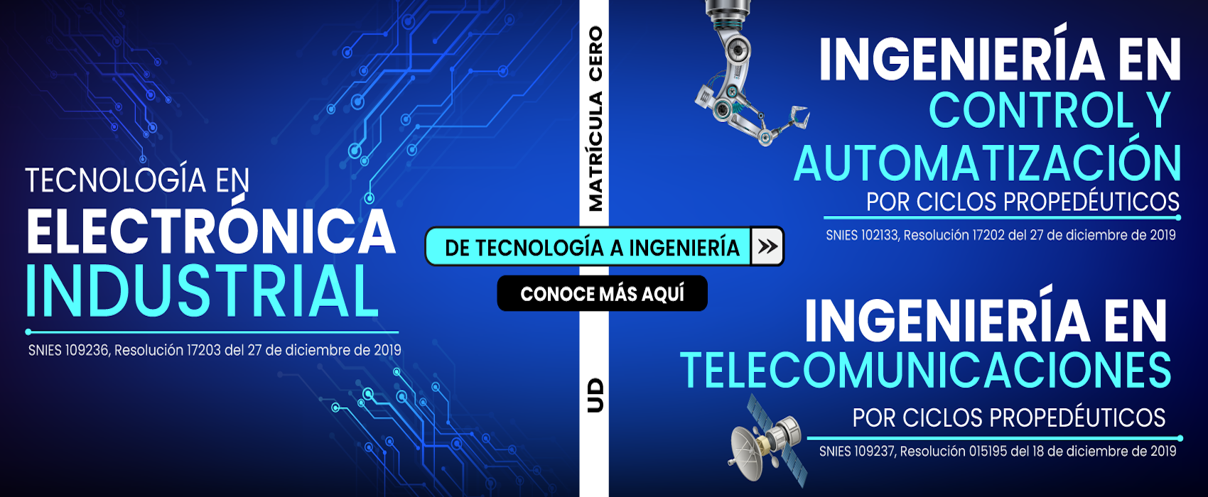 Banner de Tecnología a Ingeniería - Electrónica