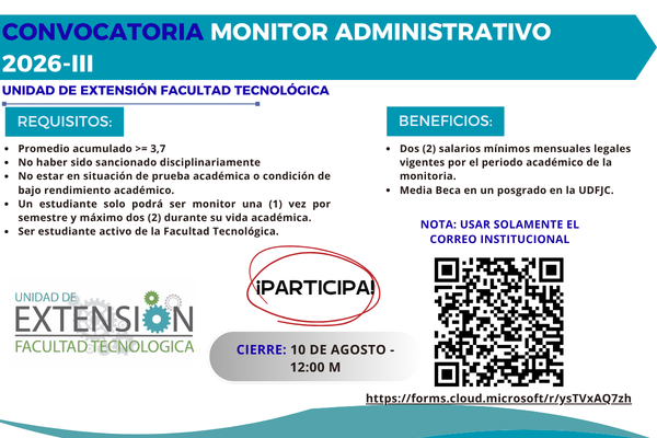 Imagen decorativa Convocatoria Monitor administrativo